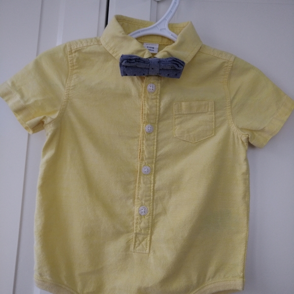 4/$20 Baby boy dress onesie bow tie 6-12 months - Picture 8 of 11